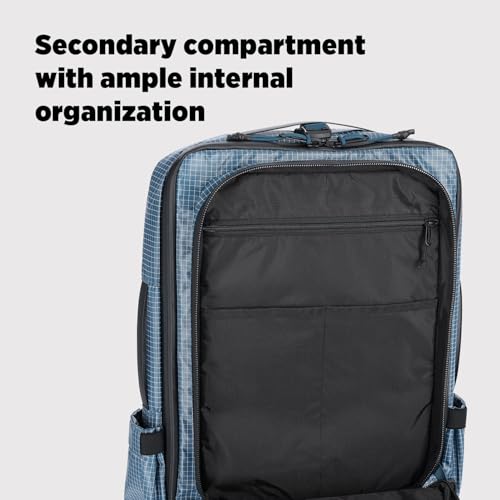 Topo Designs Global Travel Bag 30-40 Liter - Carry-on Compliant Versatile Pack, 3 Carry Options, External Laptop Sleeve (Eco-Friendly, 30L, Apex Pond Blue) - color: Apex Pond Blue, size: 30L