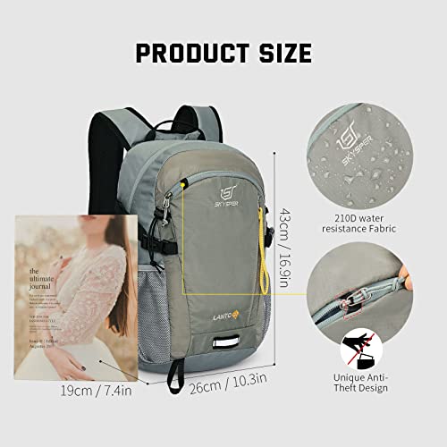 SKYSPER Small Hiking Backpack, 20L Lightweight Travel Backpacks Hiking Daypack for Women Men - color: Lantc20-celadongreen, size: 20l
