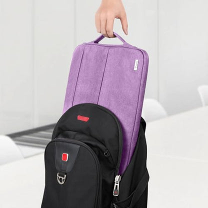 Voova Laptop Sleeve Carrying Case 14 15 Inch Compatible with MacBook Air 15 M2/M3/M4 2022-2025, MacBook Pro 15, Hp Chromebook 14, Waterproof Slim Computer Cover Bag,Lavender - color: Lavender, size: 14-15 Inch