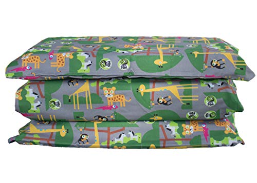 KinderMat 1.5" Thick + PBS Kids KinderBundle - Washable Cover, Special Edition - Safari Party - Regular, Sheet is 47" x 22", Value Bundle Great for Daycare & Family Households, - color: Safari Party Bundle 1.5 Inch