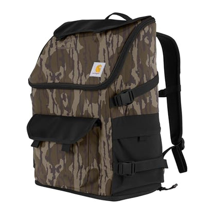 Carhartt 35L Nylon Workday Backpack, Durable Water-Resistant Pack with 15" Laptop Sleeve and Adjustable Shoulder Straps, Mossy Oak Bottomlands - color: Mossy Oak Bottomlands