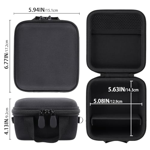 Camera Case for VJIANGER/VETEK/NIKICAM/Yatao 4K Vlogging Camera,Carrying Case Holder for 4K Vlogging Camera and Accessories(Black Case) - color: Black Case