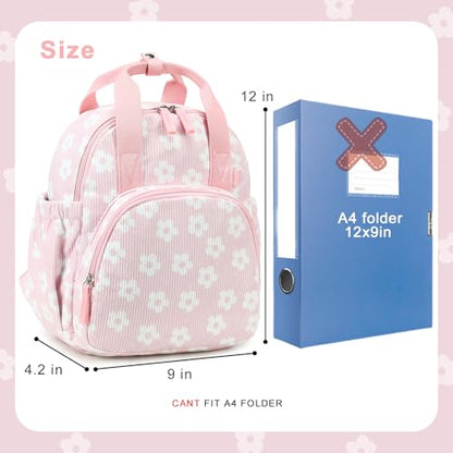 Bluboon Toddler Backpack for Girls Boys 2-4 Cute 12" Preschool Kindergarten Backpacks Kids Daycare Bags School Travel (Flower-Pink, Age 2-4 (12" H not Fit A4 Folder)) - color: Flower-pink, size: Age 2-4 (12" H not Fit A4 Folder)