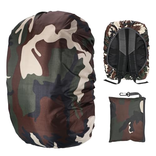 M METERXITY Waterproof Backpack Rain Cover, Waterproof Backpack Cover, Bag Rain Cover with A Carry Pouch for Hiking/Biking/Camping/Outdoor Traveling - color: Camouflage, size: Middle(30L-40L)
