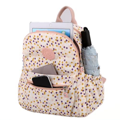 Backpack Purse for Women Ladies Nylon Bag Casual Daypack Travel Shopping Pack (H Style Letter Grey) - color: H Style Letter Grey
