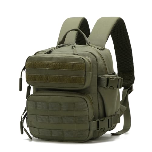9L Mini Backpack for Men and Women, Small Backpack for Gym Hiking Travel Sports Running (Green) - color: 9l-green