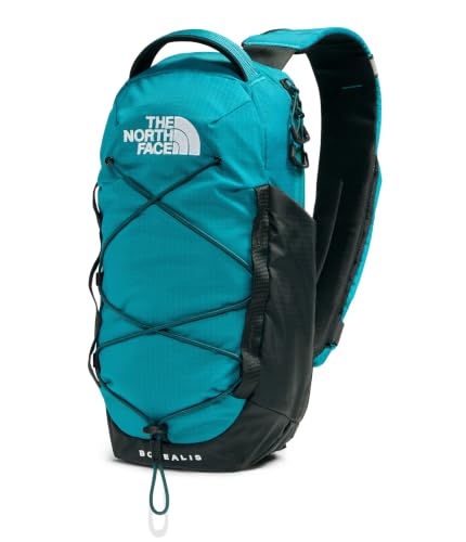 THE NORTH FACE Borealis SIing Bag | Crossbody Adjustable Strap, Water Repellent Finish, Multiple Compartments, Tablet Sleeve - color: Restorative Teal/Tnf Black/Pacific Teal