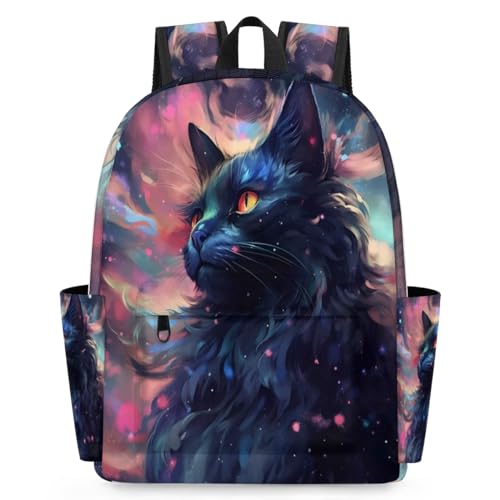 QsirBC Cat Animal Pattern Small Travel Backpack Casual Daypack Backpacks Lightweight Waterproof College Bookbags for Women Gift - color: Cat Animal Pattern