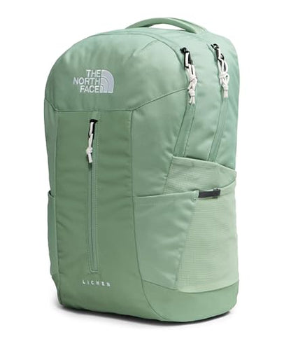The North Face Lichen Daypack - Everyday Commuter Backpack, Laptop Sleeve, Water Bottle Pockets, Center Front Pouch, Slate Moss/TNF White, One Size - color: Slate Moss/Tnf White
