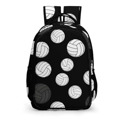 Backpack Volleyball Black And White, Lightweight Water Resistant Casual Daypack for Travel Commute and Hiking - color: Pattern (353)