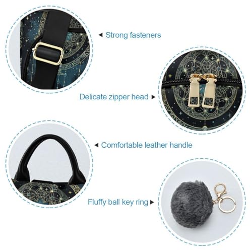 ALAZA Mandala Dreamcatcher Moon Trips Hiking Camping Rucksack Pack for Women - color: multicolor 2