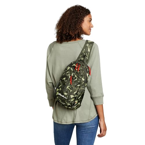 Eddie Bauer Stowaway Packable Sling Bag | Foldable | Travel | Outdoor | Lightweight | Compact | Everyday Carry | Ripstop Nylon | 10L - Field Gold - color: Field Gold