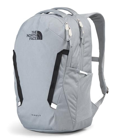 The North Face Vault Everyday Laptop Backpack - Commuter Travel Bag, Water-Repellent Finish, Spacious Compartment, Mid Grey Dark Heather/TNF Black-NPF, One Size - color: Mid Grey Dark Heather/Tnf Black-npf