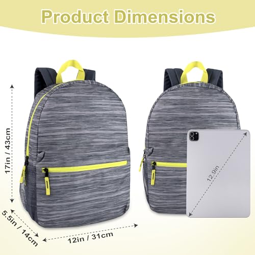 Trail maker 17 inch Backpack for Travel & Commute, Zippered Front & Mesh Side Pockets, Padded Straps - color: Art Board