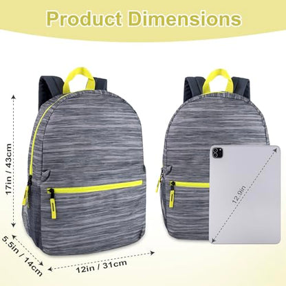 Trail maker 17 inch Backpack for Travel & Commute, Zippered Front & Mesh Side Pockets, Padded Straps - color: Art Board