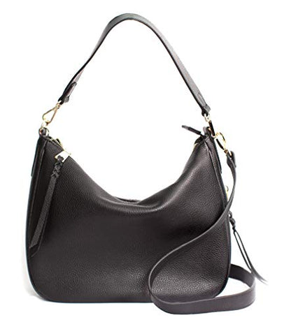 Meliae Camera Bag for Women, DSLR Mirrorless Camera Purse, Leather Shoulder Crossbody Hobo Travel Tote - color: Black
