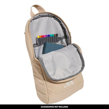 adidas Essentials 3 Crossbody – Sling Bag with Phone Pocket - color: Warm Sandstone Beige/Wonder Alumina Grey