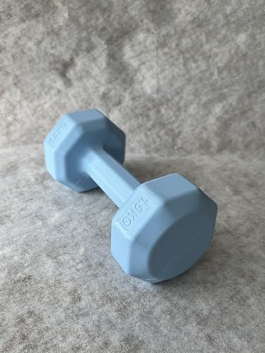 Frsxivy Dumbbells with Neoprene Coating, Hexagonal Home Fitness Equipment, 3LB Anti-Roll, Anti-Slip