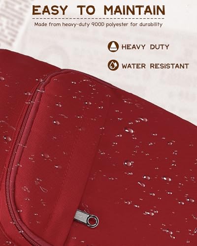 Backpack for Middle High School Teen Boys Girls Large College Bookbag with Laptop Compartment Back to School Book Bags Mochilas Escolares para Niños Niñas Adolescentes (Dark Red, Solid) - color: Dark Red