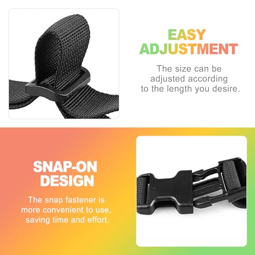 ZukoCert Adjustable Backpack Chest Strap, Heavy Duty Sternum Strap for Backpacks with Quick Release Buckle, Universal Add On Backpack Strap Clip for Enhanced Stability, for Hiking, Black