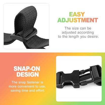 ZukoCert Adjustable Backpack Chest Strap, Heavy Duty Sternum Strap for Backpacks with Quick Release Buckle, Universal Add On Backpack Strap Clip for Enhanced Stability, for Hiking, Black