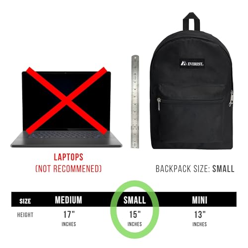 Everest 1045K Basic Backpack, 15", Jade - color: Jade