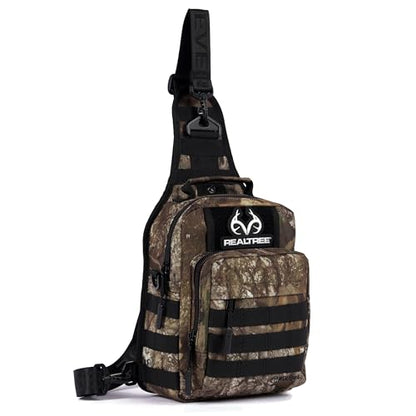 WOLFpak Tactical Sling Bag for Concealed Carry, EDC | Everday Crossbody Daypack - color: Realtree Apx