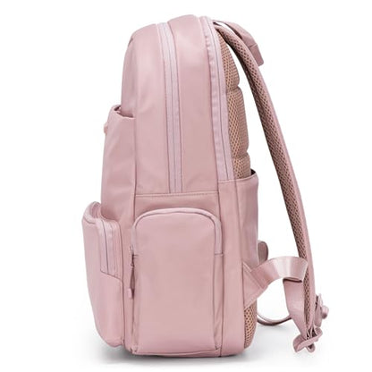 Traveler's Choice Iria 20L Backpack for Women, Water Resistant Travel Bag Daypack, Work, College, Business, Commuter, Dusty Pink, Carry-on Laptop Backpack - color: Dusty Pink