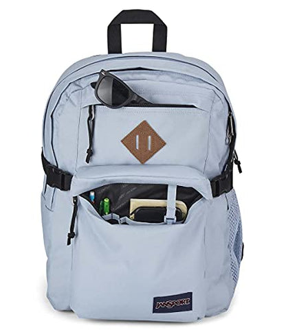 JanSport Main Campus Backpack - Travel or Work backpack w 15-Inch Laptop Sleeve and Dual Water Bottle Pockets, Blue Dusk - color: Blue Dusk