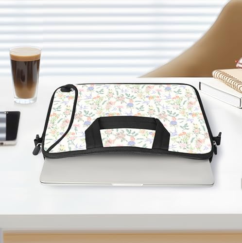 RICHEN 17 inch Laptop Shoulder Bag Carrying Case with Handle Fits 15.6/16/17/17.3/17.4 inch Laptop Notebook (Flowers Swallows, 16-17.3 inch) - color: Flowers Swallows