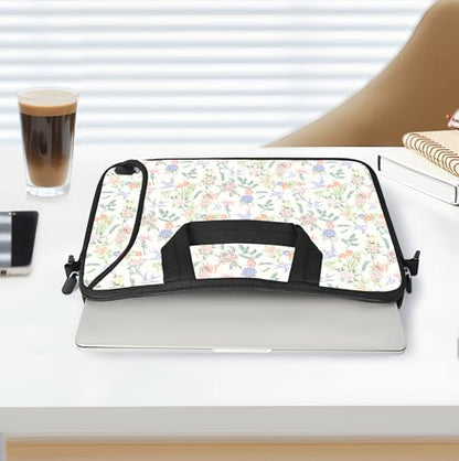 RICHEN 17 inch Laptop Shoulder Bag Carrying Case with Handle Fits 15.6/16/17/17.3/17.4 inch Laptop Notebook (Flowers Swallows, 16-17.3 inch) - color: Flowers Swallows