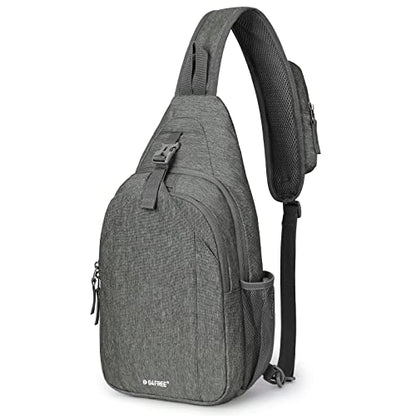 G4Free Sling Bag for Men and Women, RFID Blocking Crossbody Bag, Lightweight Sling Backpack for Travel, Hiking, Walking and Daily Use - color: Dimgray
