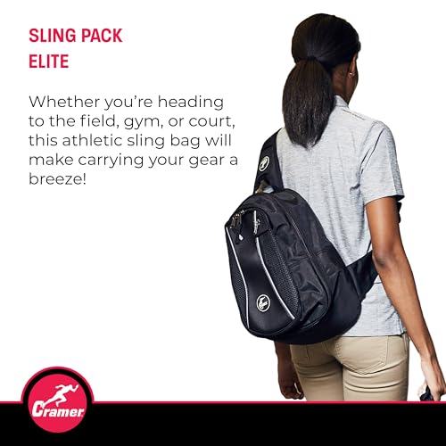 Cramer Sling Pack Elite, Small Athletic Trainer Bag for Carrying Supplies, Cross Body Travel Bag for for Trainers, Single Strap Organizing Backpack with Ample Storage and Easy Access - style: Elite