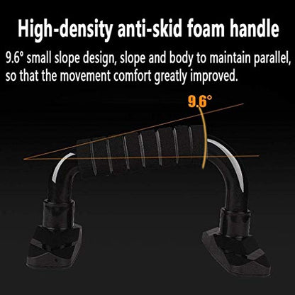S Shape Push-up Stand Aluminium Alloy Home Fitness Chest Training Equipment