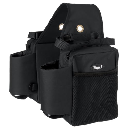 Tough 1 Nylon Water Bottle/Gear Carrier Saddle Bag - color: Black