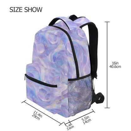 Cute Backpack for Teenager Waterproof Diaper Bag Backpack with Chest Strap Gift Men & Women Burgundy Blue Purple - color: Multicolor04