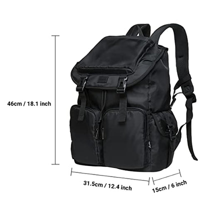 KAUKKO Travel Laptop Backpack, Outdoor Rucksack, Causal backpack Fits 15.6" (24-BLACK) - color: 24-black, size: Large