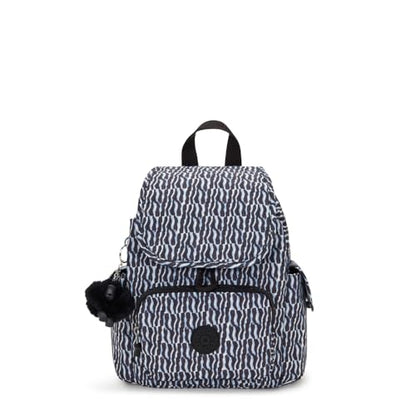 Kipling Women's City Pack Mini Backpack, Lightweight Versatile Daypack, Durable and Water-Resistant - color: Holiday Waves, size: 10.75''L x 11.5''H x 5.5''D