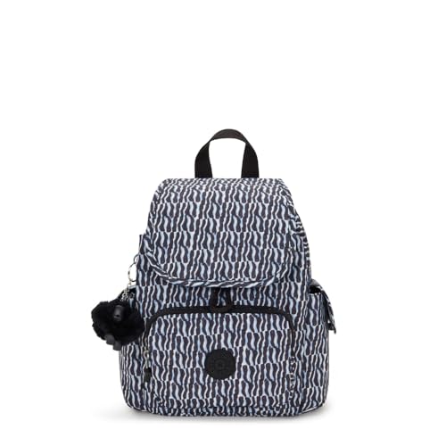 Kipling Women's City Pack Mini Backpack, Lightweight Versatile Daypack, Durable and Water-Resistant - color: Holiday Waves, size: 10.75''L x 11.5''H x 5.5''D