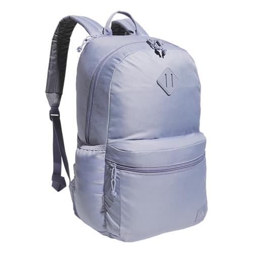 adidas Classic 3-Stripe Backpack for Laptop, School and Travel, 28L - color: Silver Violet Purple/Grey Four/5.0