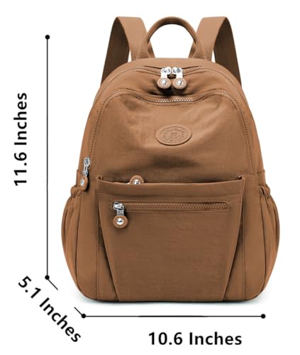 Mini Backpack Purse for Women, Stylish Daypack Shoulder Bag, Small Lightweight Daypack for Work Travle College (A- Coffee) - color: A- Coffee