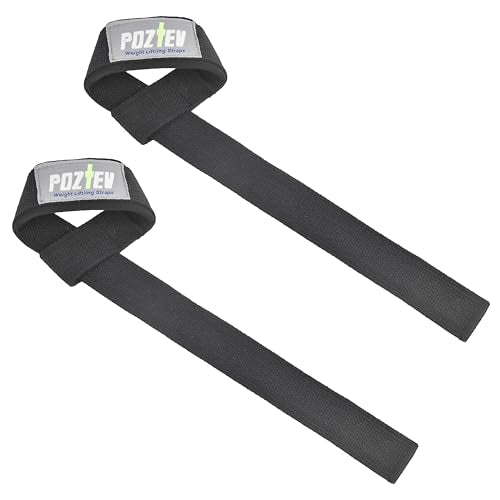 Lifting Straps for Weightlifting, Deadlifts & Pull-Ups – Non-Slip, Heavy-Duty Wrist Strap for Men & Women - 18" Cotton Gym Workouts Straps with Neoprene Padding for Powerlifting, Bodybuilding, Strength Training (Pair)
