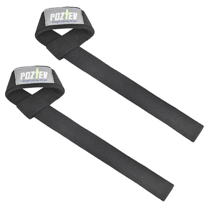 Lifting Straps for Weightlifting, Deadlifts & Pull-Ups – Non-Slip, Heavy-Duty Wrist Strap for Men & Women - 18" Cotton Gym Workouts Straps with Neoprene Padding for Powerlifting, Bodybuilding, Strength Training (Pair)