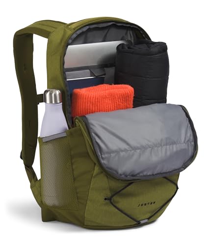 The North Face Jester Everyday Laptop Backpack - PFAS Free - color: Forest Olive Light Heather/Tnf Black