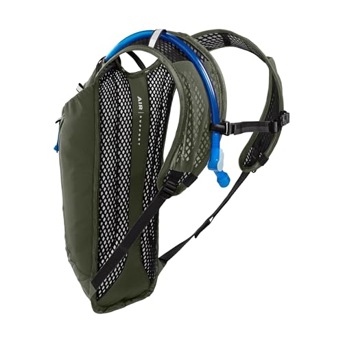 CamelBak Rogue Light 7 Hydration Backpack with Crux Reservoir, Lightweight Ventilated Design for Biking and Hiking - color: Dusty Olive 2.0