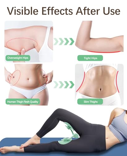Pelvic Floor Exercise Device Available in 35 lb and 49 lb Resistance, Kegel and Inner Thigh Muscle Trainer, Home Workout Equipment for Postpartum Recovery, Women and Men, with Band - color: Light Green