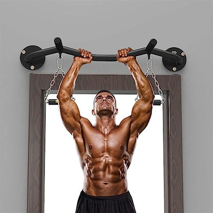 Pull Up Bar, Heavy Duty Chin Up Bar Wall Mount with Exercise Bands, Max Weight 660 LBS, Wall-Mounted Strength Training Pull-UP Bars