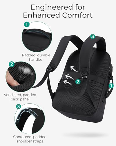 BAGSMART Travel Backpack for Men Women, Carry On Backpack Flight Approved TSA Friendly with USB Charging Hole Lightweight Weekender Bag Casual Daypack 17.3 Inch Laptop Business Work Backpack, Black - color: Black