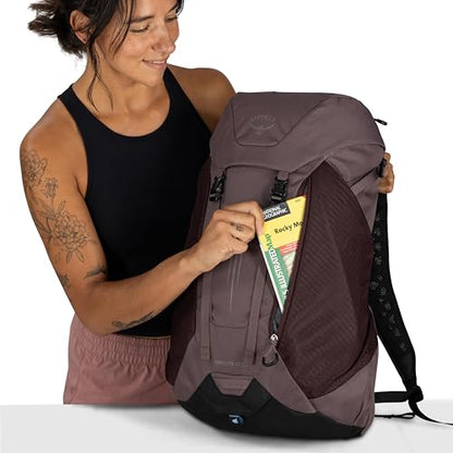 Osprey Hikelite LT 30L Hiking Backpack - Lightweight Travel Daypack with Rain Cover for Men and Women, Cascade Blue - color: Cascade Blue, style: 30l