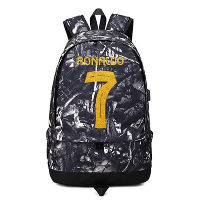 Soccer Player 7 Ball Storage Backpack Sports Equipment Depositary Multifunctional Bag For Men Women - color: Grey - 1